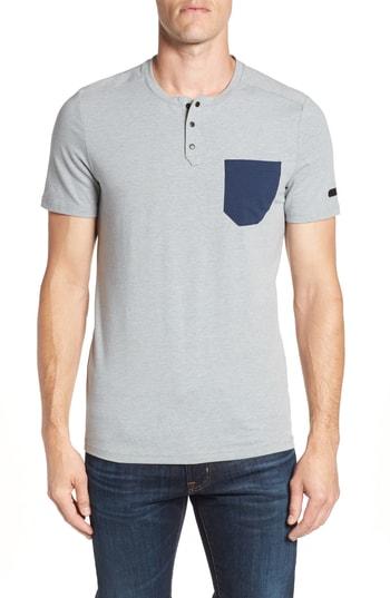 Men's Under Armour Unstoppable Henley Shirt - Grey