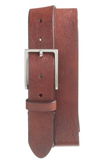 Men's Bosca The Sicuro Leather Belt - Dark Brown