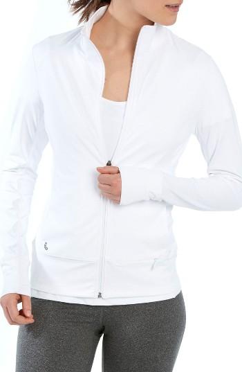 Women's Lole Essential Zip Cardigan - White
