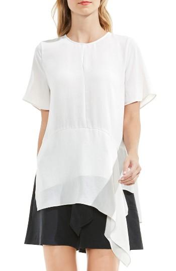 Women's Vince Camuto Drape Hem Blouse - White