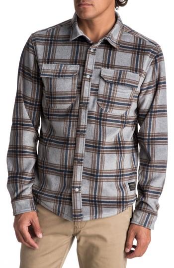 Men's Quiksilver Surf Day Polar Fleece Shirt, Size - Grey