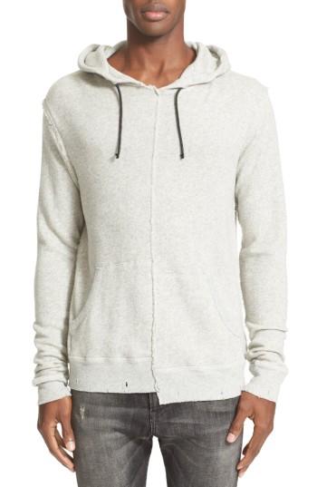 Men's R13 Spliced Hoodie - Grey