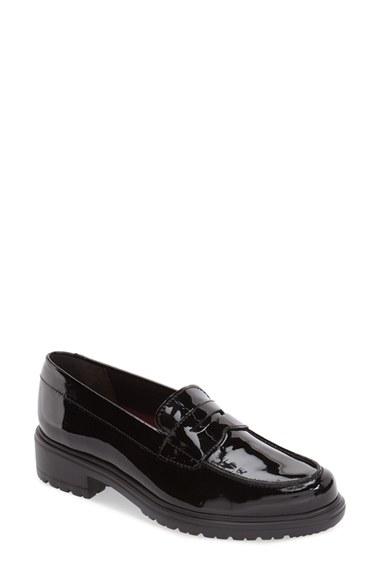 Women's Munro 'jordi' Leather Loafer M - Black