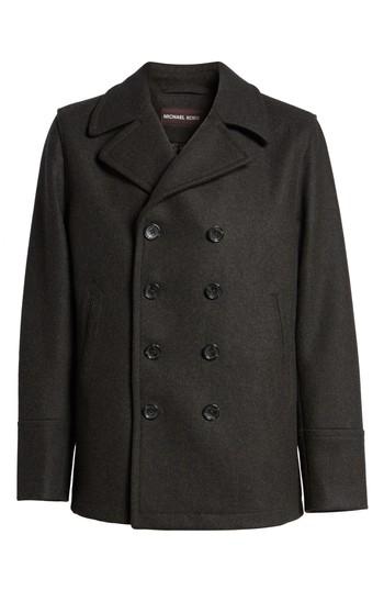 Men's Michael Kors Wool Blend Double Breasted Peacoat - Green
