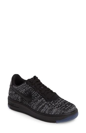 Women's Nike 'air Force 1 Flyknit Low' Sneaker M - Black