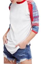 Women's Free People Bright Star Raglan Sleeve Tee - White