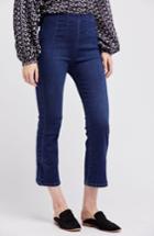Women's Free People Pull-on Ultra High Waist Crop Bootcut Jeans - Blue