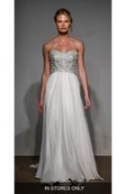 Women's Anna Maier Couture Capuchine Strapless Silk Gown, Size - Ivory