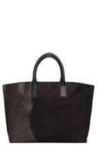 Akris Ai Medium Top Handle Pebbled Leather Tote Bag -