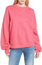 Women's 7 For All Mankind Mankind Outline Embroidered Sweatshirt - Coral