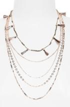 Women's Rebecca Minkoff Long Layered Necklace With Metallic Tassels