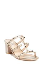 Women's Valentino Garavani Rockstud Slide Sandal Us / 40eu - Metallic