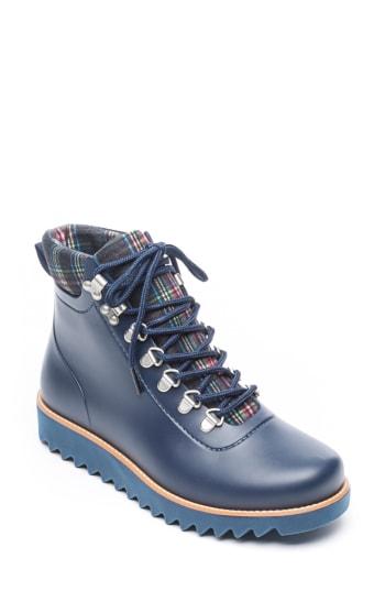 Women's Bernardo Winnie Waterproof Rain Bootie M - Blue