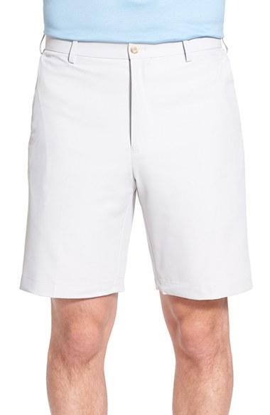 Men's Peter Millar 'salem' Flat Front Performance Shorts - Grey