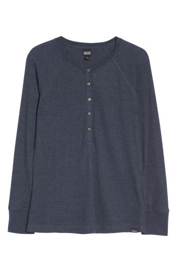 Women's Patagonia Waffle Knit Henley - Blue