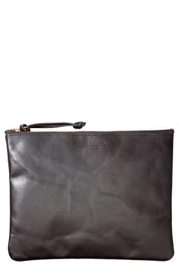 Men's Filson Large Leather Pouch - Brown