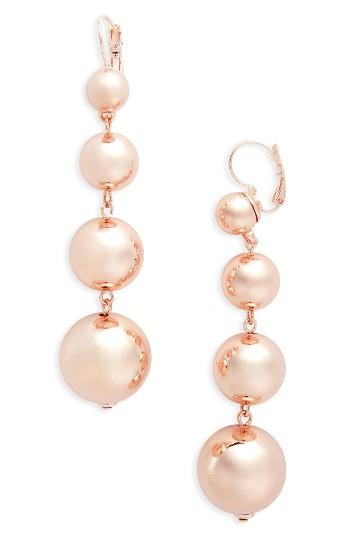 Women's Topshop Linear Ball Drop Earrings