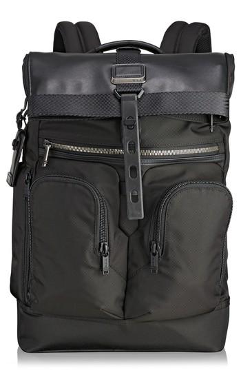 Men's Tumi Alpha Bravo - London Backpack - Black