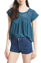 Women's Free People Jojo Stripe Tee - Blue