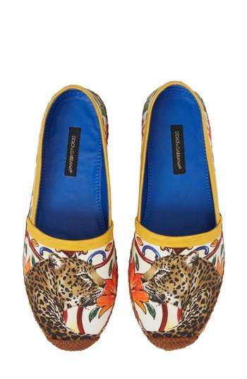 Women's Dolce & Gabbana Leopard Espadrile Slip-on .5us / 41eu - Yellow