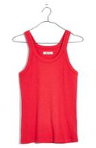 Women's Madewell Audio Tank, Size - Red
