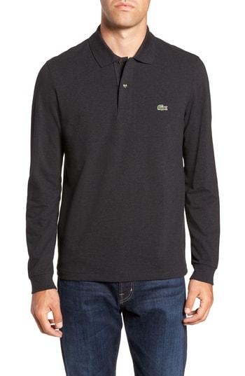 Men's Lacoste Long Sleeve Pique Polo