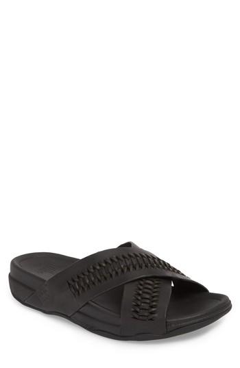 Men's Fitflop Surfer Slide Sandal M - Black