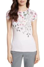 Women's Ted Baker London Ebone Unity Floral Fitted Tee