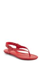 Women's Tory Burch Minnie Travel Thong Sandal .5 M - Red