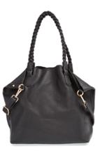 Junior Women's Street Level Slouchy Faux Leather Tote With Pouch -