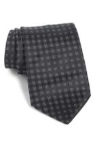 Men's John Varvatos Star Usa Grid Silk Tie, Size - Black