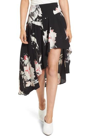 Women's Leith High/low Midi Skirt - Black