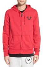 Men's True Religion Brand Jeans Zip Hoodie - Red