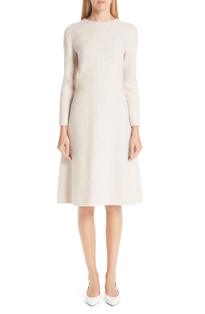 Women's Mansur Gavriel Double-face Cashmere Shift Dress Us / 42 It - Beige