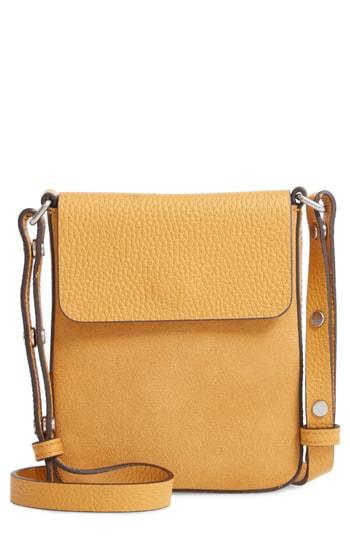Treasure & Bond Madison Leather Crossbody Bag - Yellow