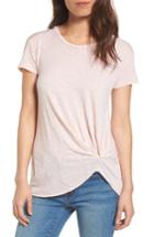 Women's Stateside Knot Detail Slub Knit Tee - Coral