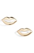 Women's Poppy Finch Lip Charm Stud Eaerrings