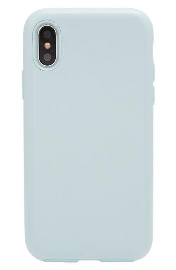 Sonix Powder Blue Faux Leather Iphone X Case - Blue