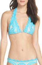 Women's Pilyq Lace Halter Bikini Top - Blue