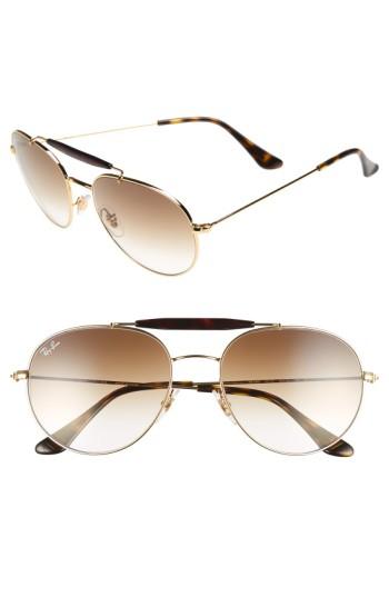 Women's Ray-ban Highstreet 56mm Sunglasses - Brown Gradient