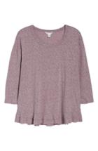 Women's Caslon Tiered Hem Tee, Size - Purple