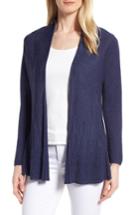 Women's Nic+zoe Polished Peplum Cardigan - Blue
