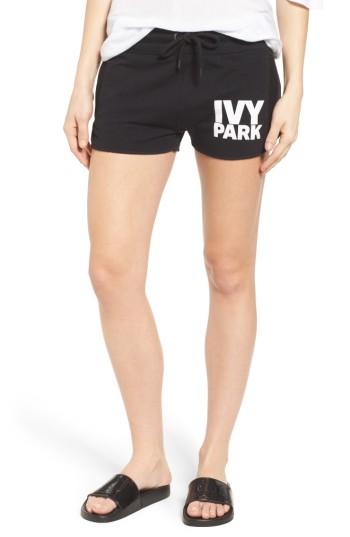 Women's Ivy Park Logo Shorts - Black