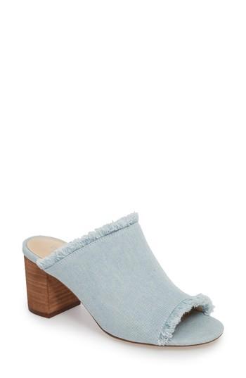 Women's Charles By Charles David Kadia Fringed Mule Sandal .5 M - Blue