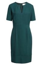 Petite Women's Boss Dalesana Sheath Dress P - Green