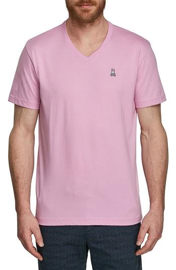 Men's Psycho Bunny V-neck T-shirt (3xl) - Pink