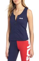 Women's Fila Marcella Zip Front Tank Top - Blue