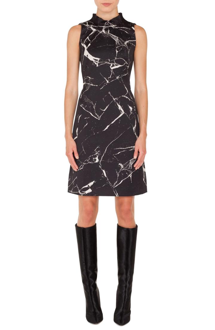 Women's Akris Marble Tile Jacquard Dress