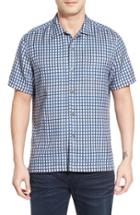 Men's Tommy Bahama 'squared Up' Regular Fit Windowpane Short Sleeve Sport Shirt
