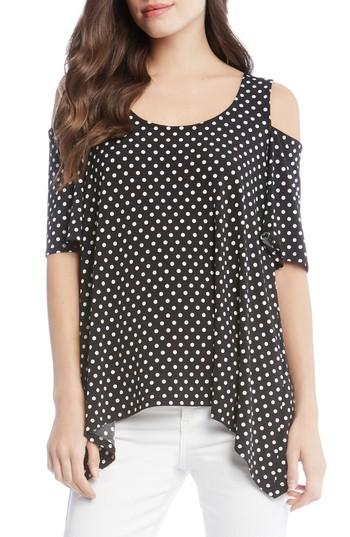 Women's Karen Kane Cold Shoulder Top - Black